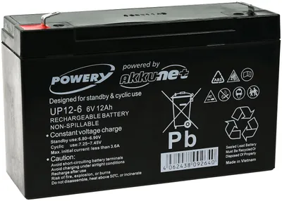 Image de Batterie plomb pour YUASA NP12-6