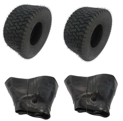 Produktbild von 2x Schlauch + 2x 18x8.50-8 Profil LG02 Rasenmäherreifen Reifen für Rasentraktor Aufsitzmäher Rasenreifen 18x8.5-8