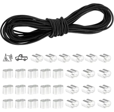 Image de Corde élastique 6 mm - 20 m avec 30 clips