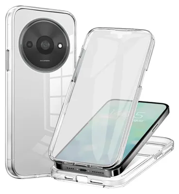 Produktbild von 360 Grad Handyhülle für Xiaomi Redmi A3 Case Cover Hülle Bumper Rundum Schutzhülle Smartphone Schutz Transparent