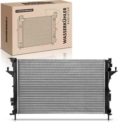 Imagen del producto de Radiador de agua, radiador del motor, compatible con Renault JK0/1, BG0/1, KG0/1, BJ0