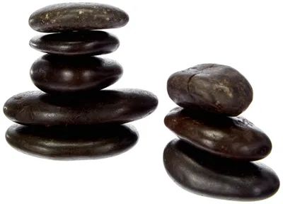 Image de Pierres de massage chaudes, 10x10x2 cm, pour la relaxation