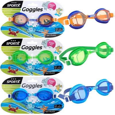 Produktbild von SportX Kids Chlorbrille ** 3 Sort. Unisex, Universalgröße, Multi, Kunststoff, Transparent, Kunststoff