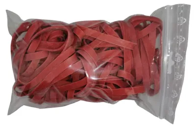 Produktbild von 100 g Gummiringe rot 40mm Ø 1,2 x 5 mm breit