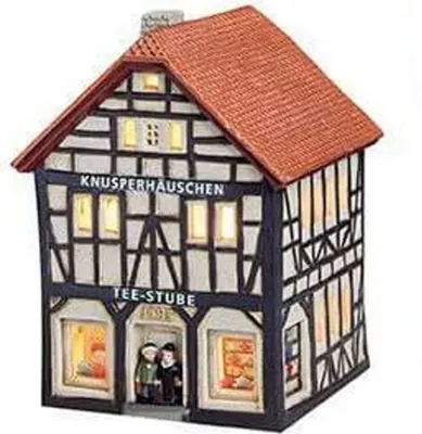 Produktbild von Wurm - Lichthaus Windlicht Teestube Knusperhaus Bonn rotes Dach, B12 x T12 x H16 cm