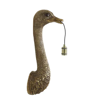 Image de Light & Living - applique murale - Ostrich - bronze - plastique - lampe animalière - E27 - 3122485