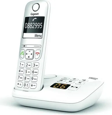 Produktbild von Gigaset AS690A, Analoges/DECT-Telefon, Kabelloses Mobilteil, 100 Eintragungen, Weiß