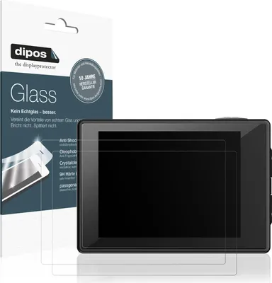 Produktbild von 2x Schutzfolie für SJCAM SJ4000 Action Cam matt - Anti-Shock 9H Folie dipos Glass Kunststoffglas