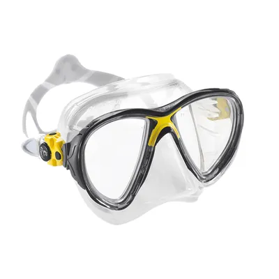 Obrázok produktu pre Cressi DS340010, Unisex, Jedna veľkosť, Čierna, Priehľadná, Žltá, Silikón, Priehľadná, Temperované sklo