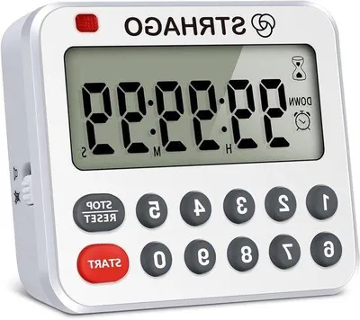 Obrázek produktu pro Digitální kuchyňská minutka, bílá, tichý alarm