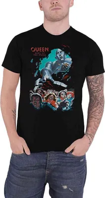 Produktbild von Queen - "News Of The World" T-Shirt für Herren/Damen Uni RO354 (S) (Schwarz)