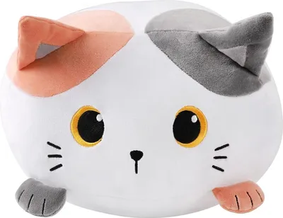 Produktbild von I-TOTAL® Dekoratives Kissen für Bett Sofa Bequem und kuschelig orange Katze