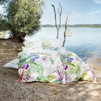Produktbild von Estella Mako-Satin Bettwäsche Jungle multicolor 155x220 cm + 80x80 cm