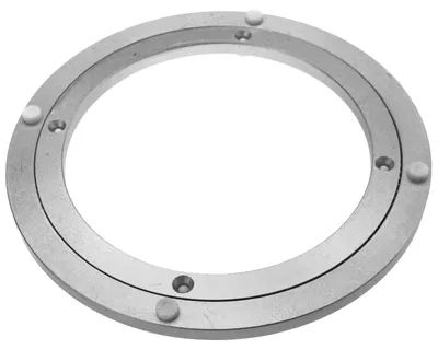 Imagen del producto de Plato giratorio de aluminio de 8 pulgadas - Giratorio - Plato giratorio - Capacidad de carga de 60-70 kg - Ideal para comedores - Superficie lisa - Plato giratorio