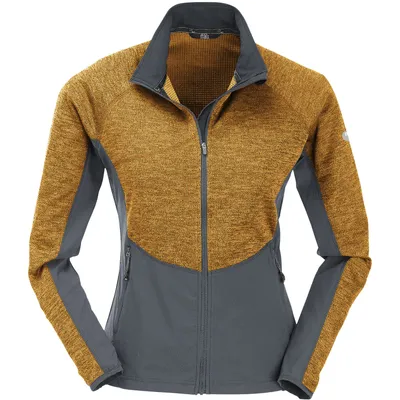 Produktbild von MAUL Damen Fleecejacke Montalin 3XT - golden yellow/grey golden yellow/grey 38