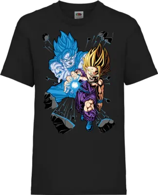 Zdjęcie produktu dla Koszulka Dziecięca Dragon Anime Manga Ball Z Gohan X Goku, 5-6 Jahr - 116 / Czarny