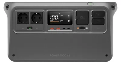 Produktbild von DJI 1000 V2, Lithium-Eisen-Phosphat (LiFePO4), AC, USB, Solar, Zigarettenanzünder, 1024 Wh, 2600 W, 24 W, 140 W
