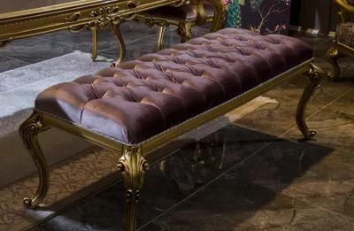 Immagine prodotto di Sgabello di design Chesterfield sgabello laterale in velluto panca imbottita poggiapiedi