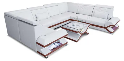 Produktbild von Mini Sofa Sorrento U-Form aus Leder