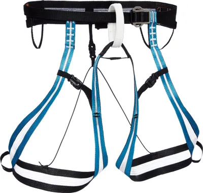 Hüftgurt "Couloir Harness" von Black Diamond; blau und schwarz; geeignet für Klettern.