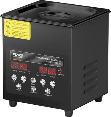 Image de Nettoyeur à ultrasons 2 litres avec panier, chauffage et minuterie 60 W