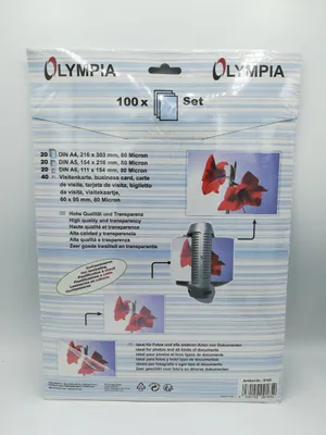 Immagine prodotto di OLYMPIA - Confezione da 100 pezzi - trasparente - Tasche per laminazione