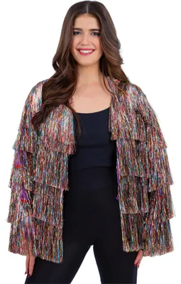 Image de Fever - Blazer pour femme - Festival SM941 (L-XL) (Arc-en-ciel)
