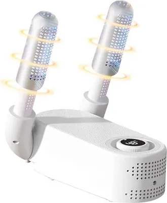 Immagine prodotto di Asciugascarpe elettrico con timer - Display digitale - Bianco - Opvoubar - Funzione asciugacapelli