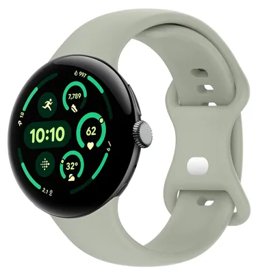 Obrázek produktu pro Silikonový řemínek k chytrým hodinkám Google Pixel Watch 4 / 3, 45 mm, s motýlkovou sponou