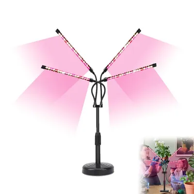 Produktbild von LED Pflanzenlampe für Zimmerpflanzen – Vollspektrum Wachstumslampe für Gemüse, Kräuter & Blumen, Ideal für Anzucht & Blüte