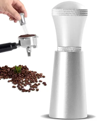 Kaffee-Dosierwerkzeug, Aluminium, 10 Nadeln, silber