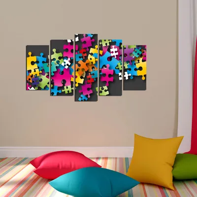 Produktbild von Wallity, 5ABSMDF-21, Leinwandbild, Mehrfarbig, 100 % MDF, 20 x 60 cm