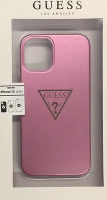 Produktbild von Guess Metallic Triange - iPhone 12 Mini Hlle (Pink)