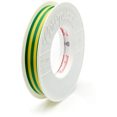Produktbild von Coroplast 0,10 MM X 15 MM X 25 M GN/GB (ISOLIERBAND 301)