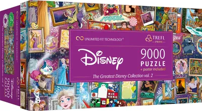 Produktbild von Trefl, The Greatest Disney Collection Vol. 2, 9000 Teile Puzzle