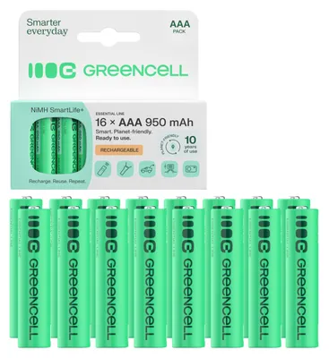 Zdjęcie produktu dla Green Cell, zestaw 4 baterii AAA HR03, 950 mAh, akumulatory