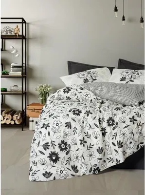 Image de Parure de Lit Housse de Couette 220 x 240 cm, 2 Taies d'Oreiller 60 x 60 cm, 100% Coton Renforcé, Noir