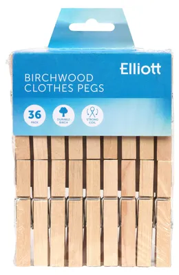 Productafbeelding van Elliott houten wasknijpers, 36 stuks