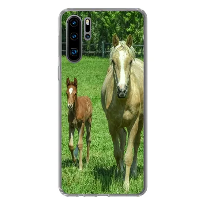Produktbild von MuchoWow® Handyhülle Schutzhülle Hülle für Huawei P30 Pro Pferd - Fohlen - Tiere Silikon Softcase Handy Hülle - Schutzdeckel