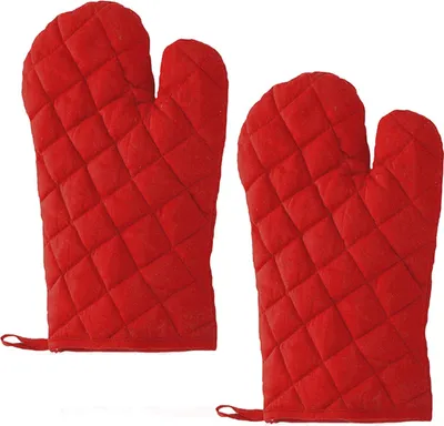 Produktbild von Ofenhandschuhe, hitzebeständig bis 180 °C, Backhandschuhe zum Kochen, für den Backofen, zum Backen und Grillen