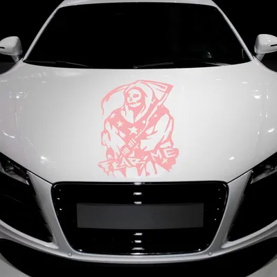 Produktbild von Aufkleber - Autoaufkleber "Fear me" 60cm x 50cm hellrosa - Tuning Carystyling Heckscheibe Auto