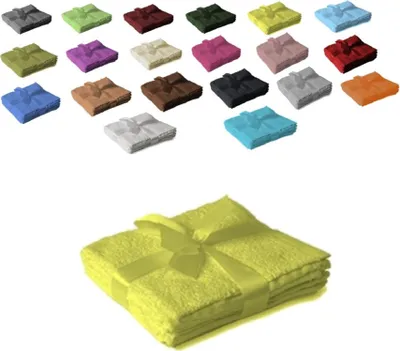 Produktbild von Handtuch Spar Set Baumwolle 500 g/m² Gelb 12 x Seiftuch 30 x 30 cm