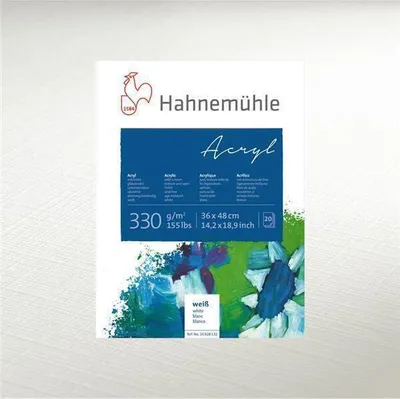 Produktbild von Hahnemühle Acryl 330 Block - 330 g/m² - 30 x 40 cm - 20 Blatt