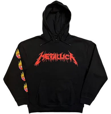 Produktbild von Metallica Flower Skull (Back Print) Black M Hoodie