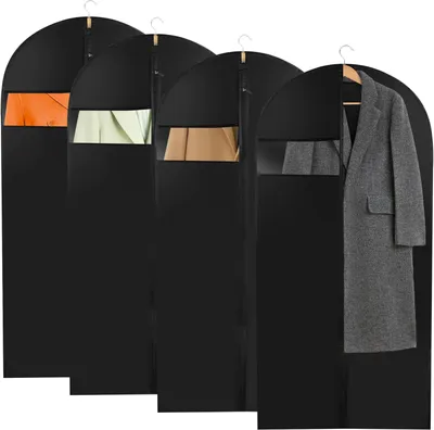 Produktbild von Kleidersack 120x60 cm, 4er-Set, mit Reißverschluss, für Kleidung