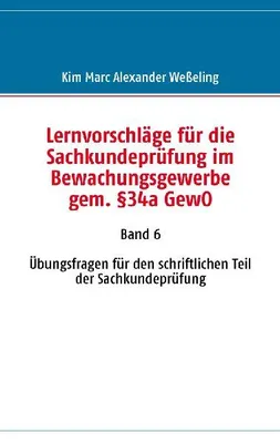 Produktbild von Lernvorschläge für die Sachkundeprüfung im Bewachungsgewerbe gem. §34a GewO