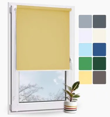 Produktbild von Seitenzugrollo ohne Bohren für Fenster und Tür