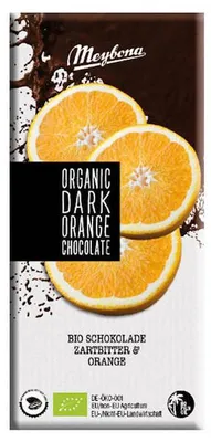 Productafbeelding van Meybona Organic Dark Orange Chocolate (100 gr)