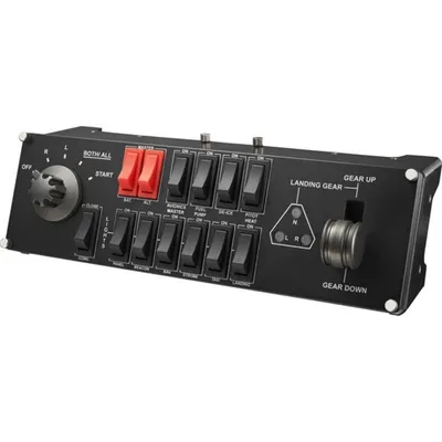 Produktbild von Logitech G G Saitek Pro Flight Switch Panel, Flugsimulation, PC, Analog / Digital, Kabelgebunden, USB, Schwarz