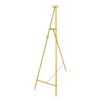 Obrázek produktu pro Stojan na malířské plátno, podlahový stojan, výstavní stojan, trojúhelníkový, na svatbu, 60 cm, zlatý, max. 5 kg